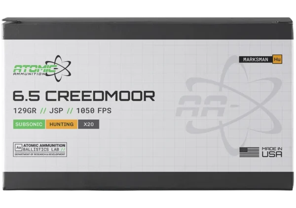 aa-65-CM-129gr 6.5 Creedmoor 129gr JSP Subsonic Ammo