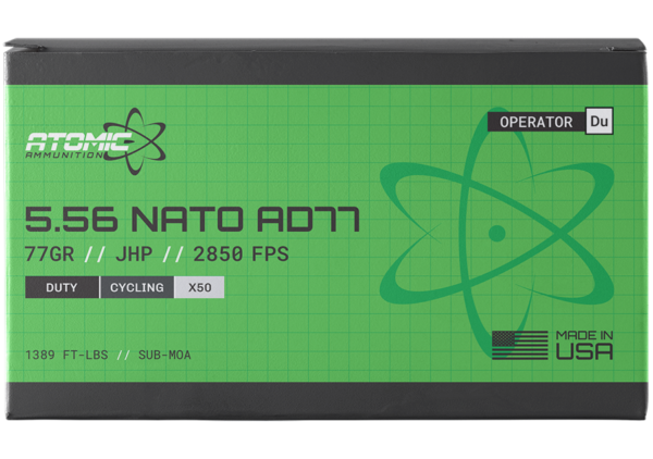 5.56 NATO 77gr Cycling HP BT Defense