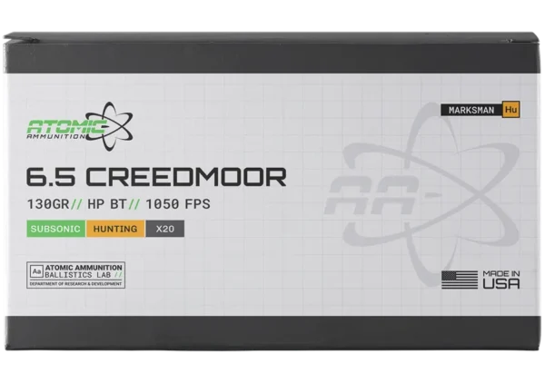 6.5 Creedmoor 130gr  HP BT Subsonic Ammo